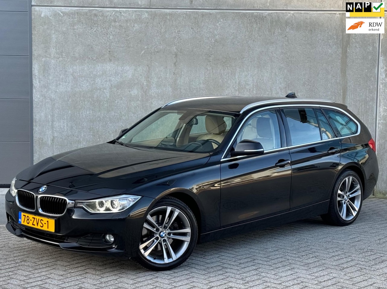 BMW 3-serie Touring - 2.0 320D AUT 2013 Zwart XENON|LEDER|NAP - AutoWereld.nl
