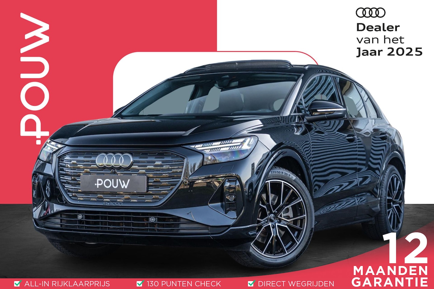 Audi Q4 e-tron - 40 204pk Launch Edition Advanced Plus 77 kWh | Panoramadak | Trekhaak | Sportstoelen Verwa - AutoWereld.nl