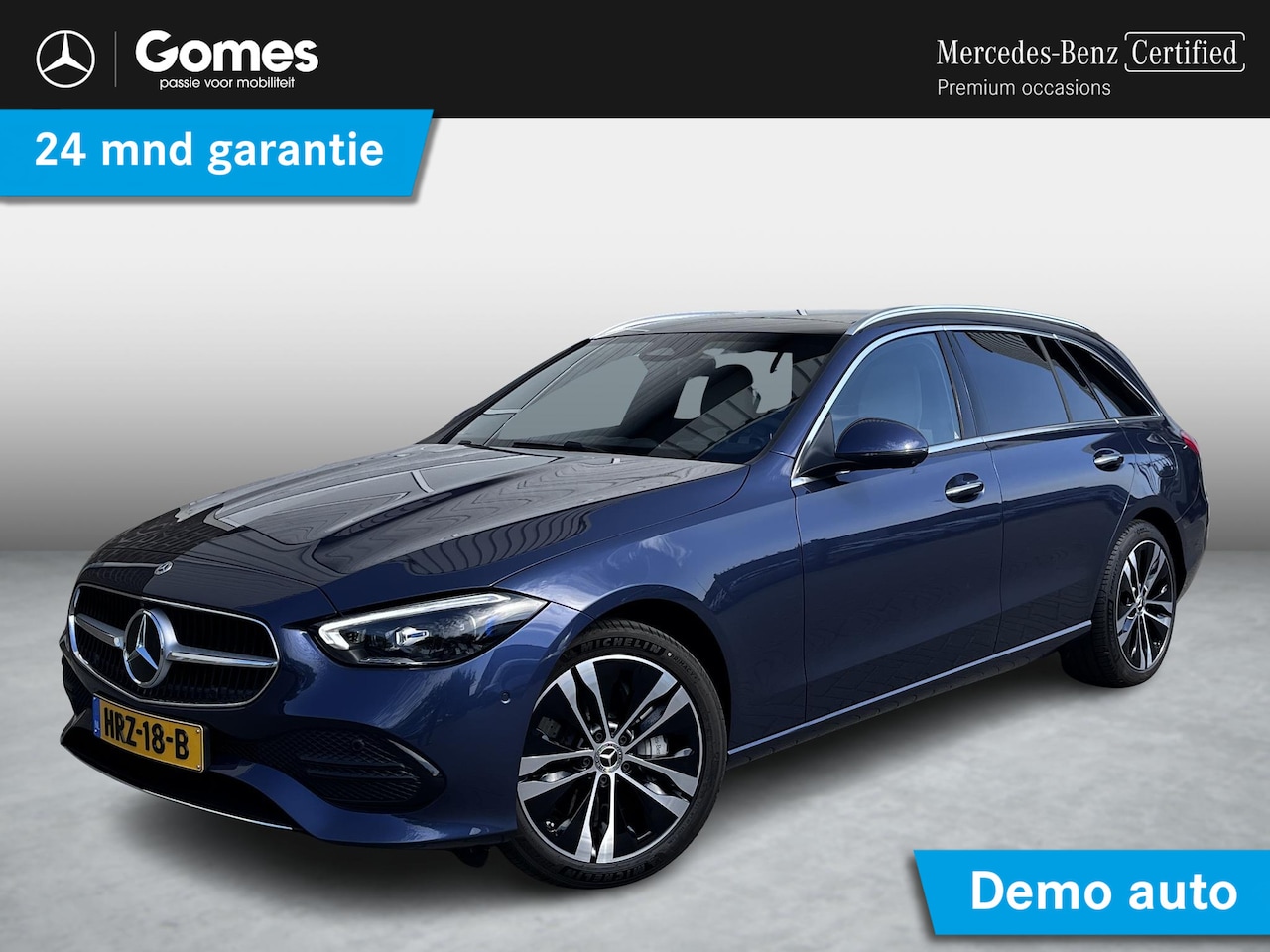 Mercedes-Benz C-klasse Estate - 300 e Luxury Line | Leder Beige | Panoramadak | Winter Pakket | Trekhaak | DIGITAL LIGHT | - AutoWereld.nl