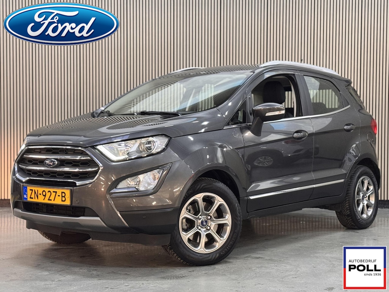 Ford EcoSport - 125pk Titanium Automaat Navi Camera Trekhaak Winter Parking Dodehoek pack All Season Bande - AutoWereld.nl