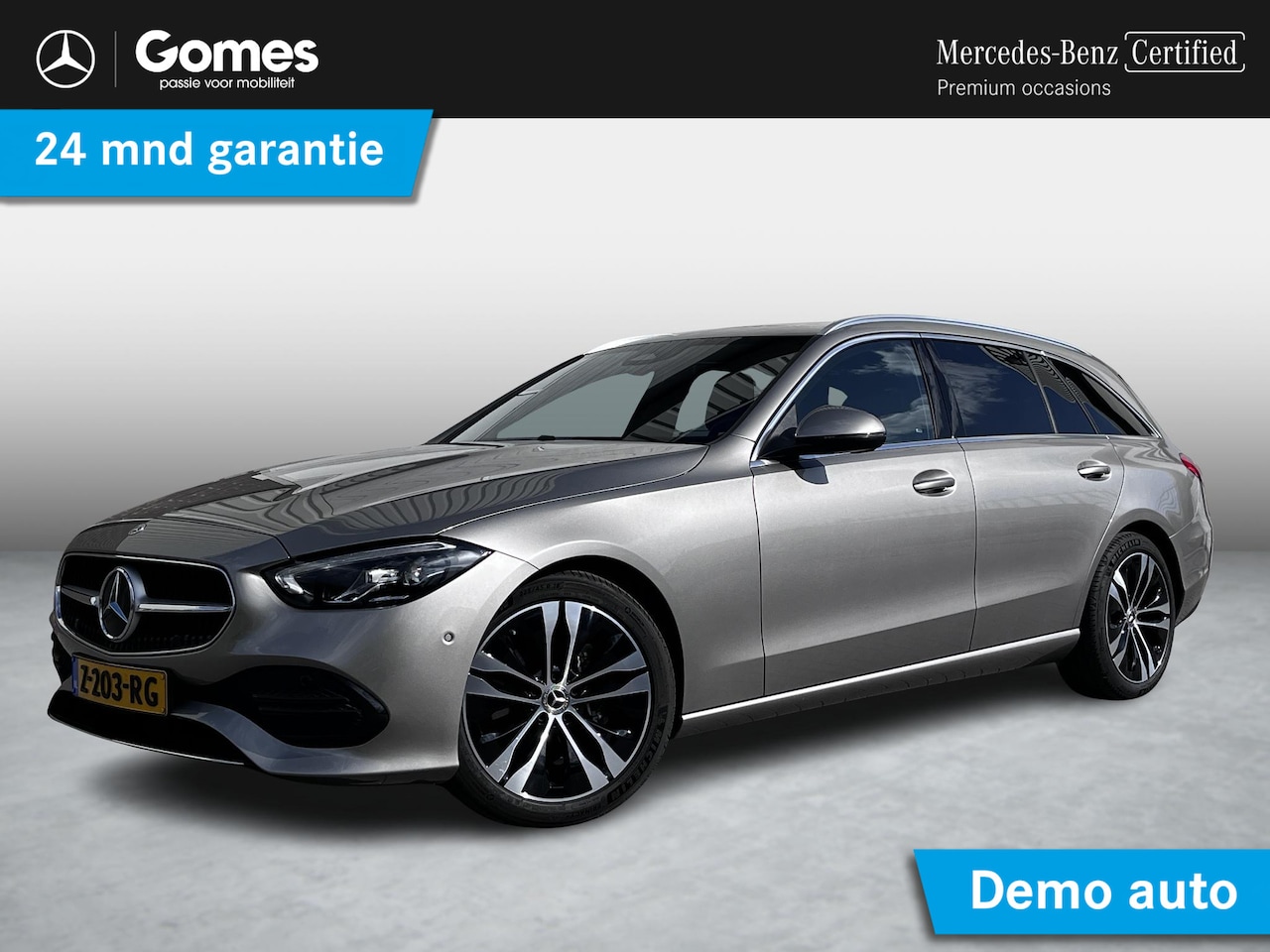 Mercedes-Benz C-klasse Estate - 180 Luxury Line | Panoramadak | Dodehoekassistent | Privacy Glas Achter | Apple CarPlay | - AutoWereld.nl