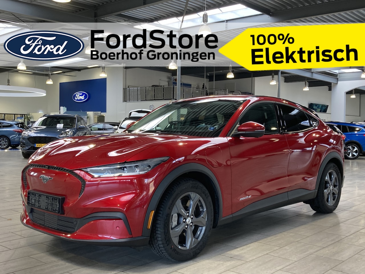 Ford Mustang Mach-E - RWD 75 kWh 268 pk | El. verst. best. stoel + geh. | B&O | Adapt. cruise | LED | 360° Camer - AutoWereld.nl