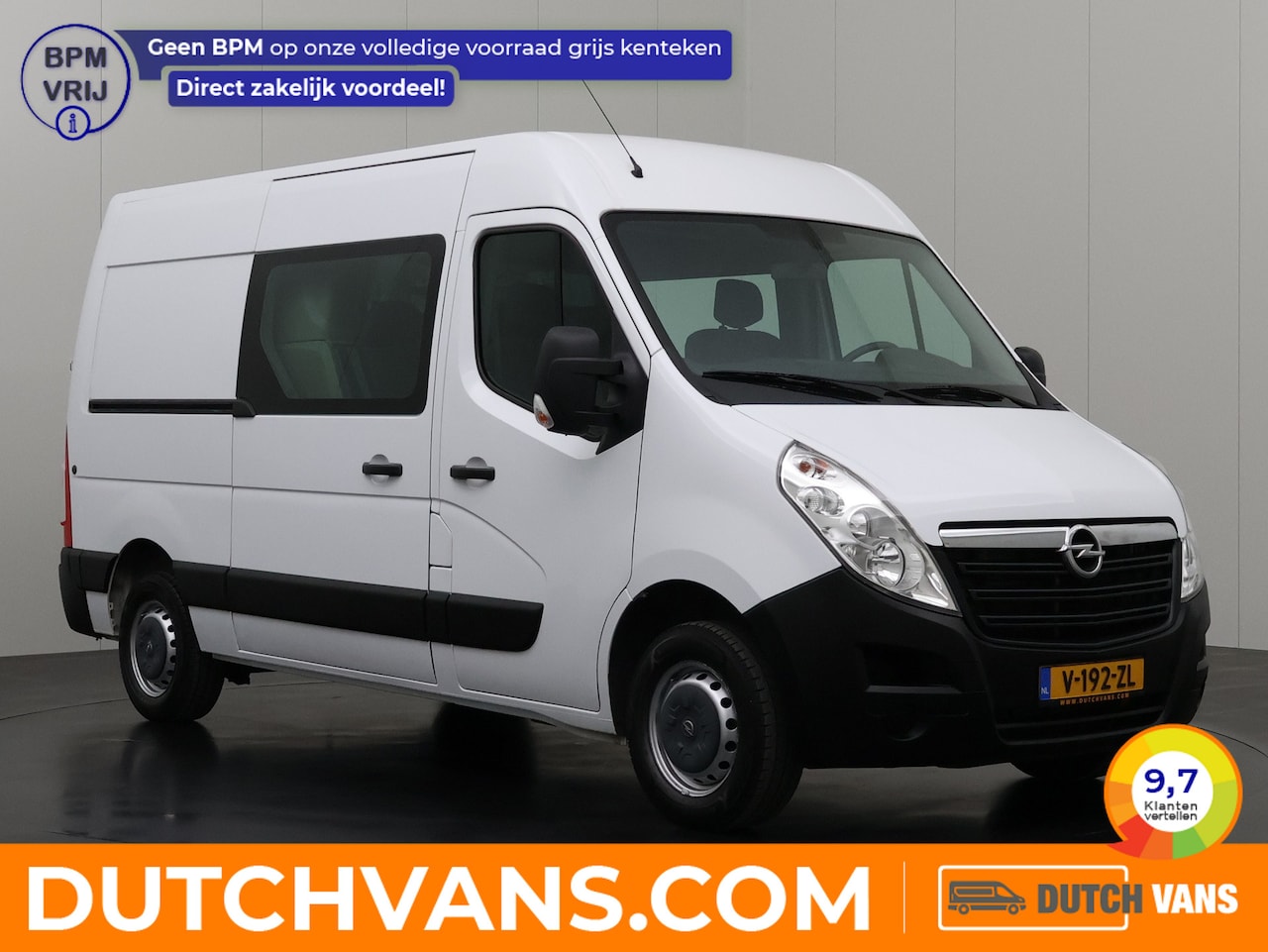 Opel Movano - 2.3CDTI L2H2 Dubbele Cabine 6-Persoons | Airco | Cruise | Betimmering - AutoWereld.nl