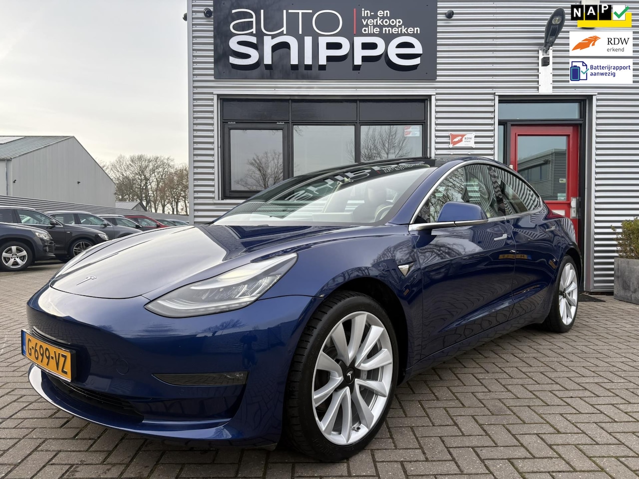 Tesla Model 3 - Long Range RWD Long Range AWD 75 kWh -SOH 86%-AUTOPILOT 3.0-STOELVERWARMING V+A-VOORVERWARMING-DASHCAM-CA - AutoWereld.nl