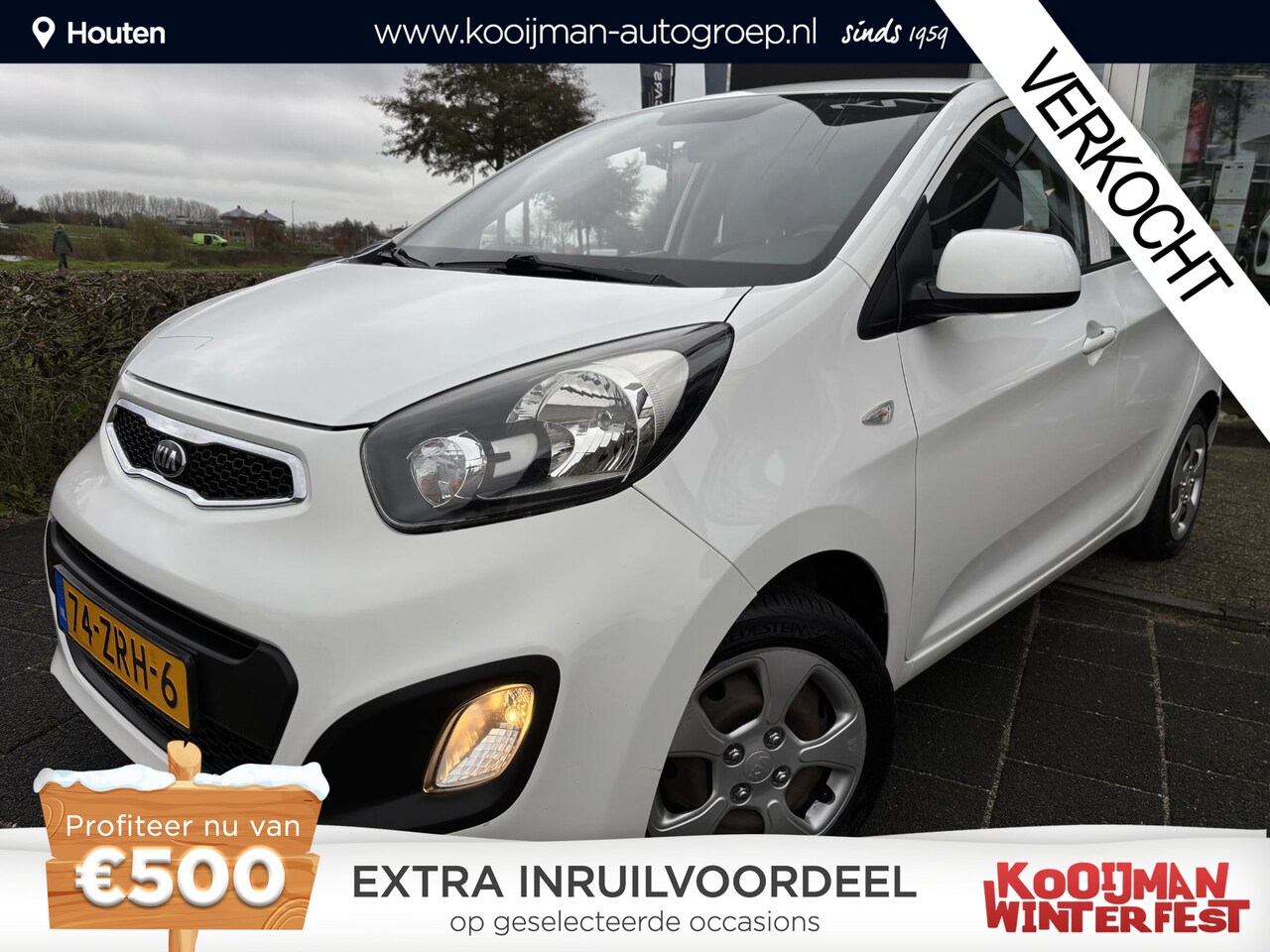 Kia Picanto - 1.2 CVVT ISG Comfort Pack 1.2 Motor! , Airco, Elektrische Ramen, Elektrische Spiegels, Rad - AutoWereld.nl