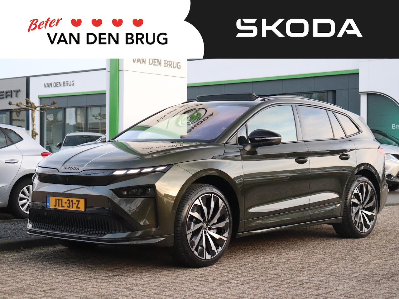 Skoda Enyaq iV - 85 Sportline | Trekhaak | Massage | 360 Camera | Verwarmde voorruit | 21 inch | Head-up | - AutoWereld.nl