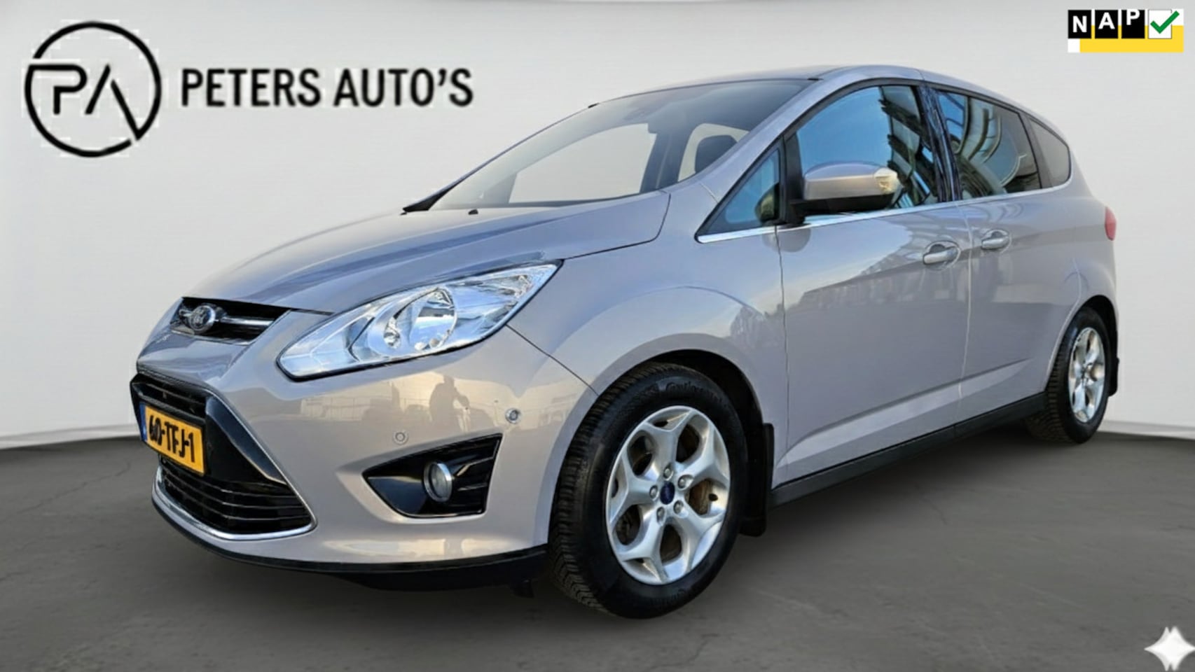 Ford Grand C-Max - 1.6 Titanium Cruise/Clima/PDC/Trekhaak/All season - AutoWereld.nl