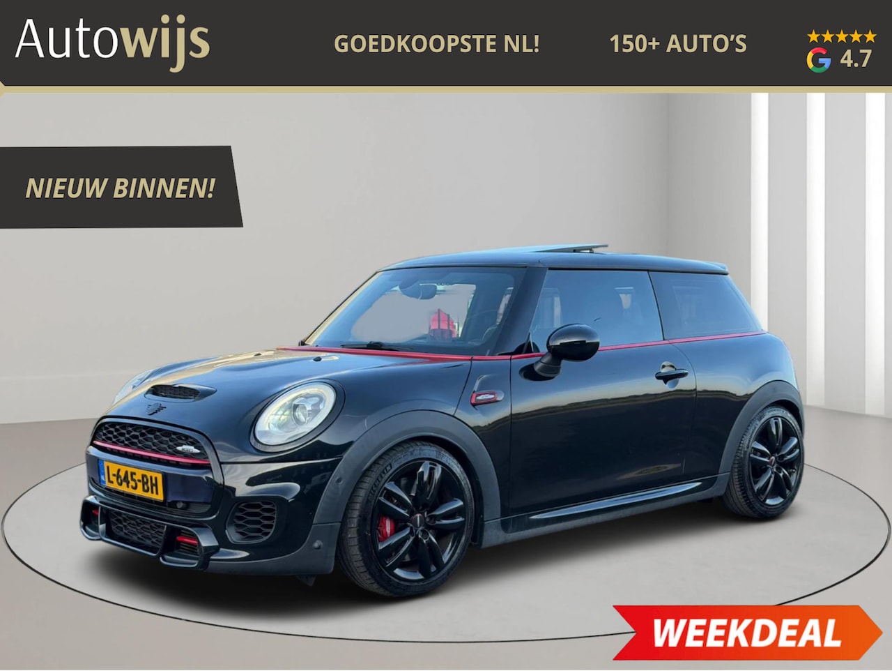 MINI John Cooper Works - Mini 2.0 Works|231PK|AUT|PANO|GROOTNAVI|LEDER|LED - AutoWereld.nl