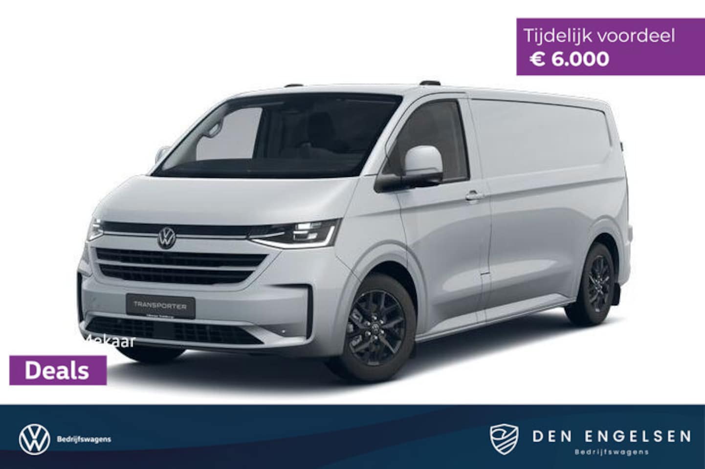 Volkswagen e-Transporter - 34 L2H1 Bulli 218 pk AUT., Climatronic, Alarm, 17" Lichtmetalen velgen, Achterdeuren zonde - AutoWereld.nl