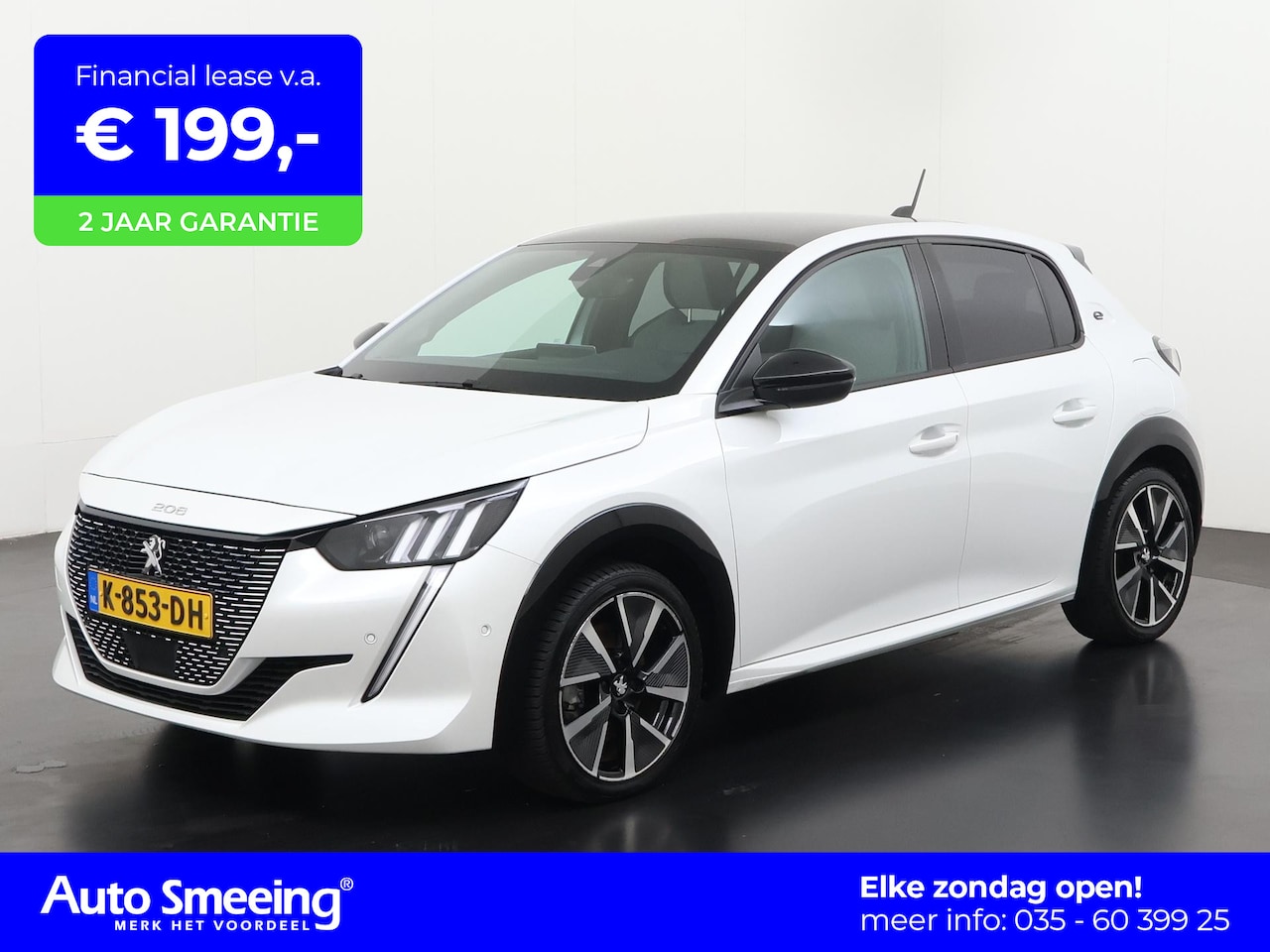 Peugeot e-208 - EV GT 350 50 kWh 3 fase | Panoramadak | Camera | Leder/alcantara | Zondag Open! - AutoWereld.nl