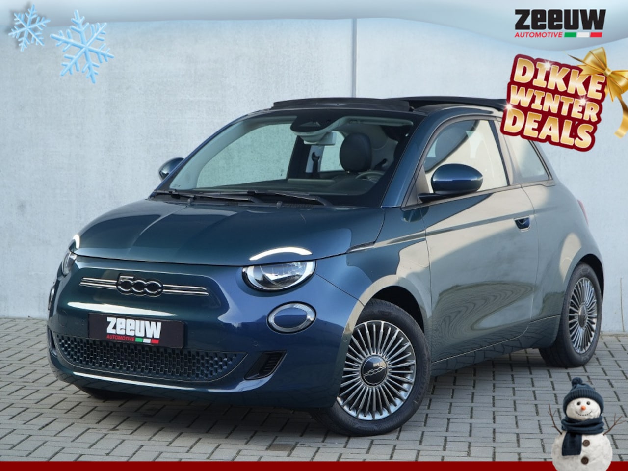 Fiat 500e - Cabrio 42 kWh Icon | Leder | Carplay | Camera | Winter | PDC | 1 - AutoWereld.nl