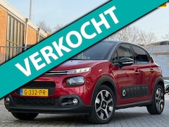 Citroën C3 - 1.2 PureTech S&S Shine 110pk Automaat - Rouge Rubi/Noir - Carplay/Nav/Cruise/Clima