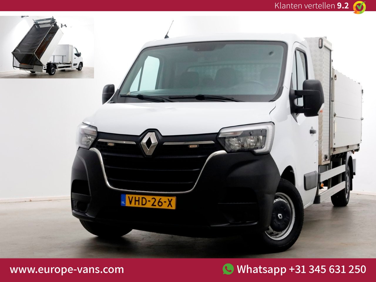 Renault Master - T35 2.3 dCi 180pk L3 Kipper met hoge boorden en gereedschapkist 10-2020 - AutoWereld.nl