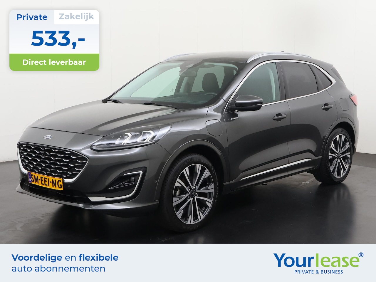Ford Kuga - 2.5 PHEV Vignale | All-in 533,- Private Lease | Direct uit voorraad - AutoWereld.nl