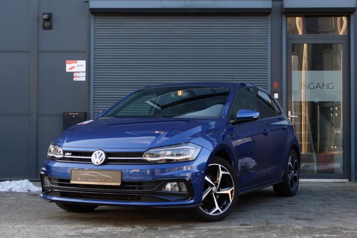 Volkswagen Polo - 1.0 TSI R-Line LED|ACC|Carplay|Digidash|17"|Blue Metallic - AutoWereld.nl