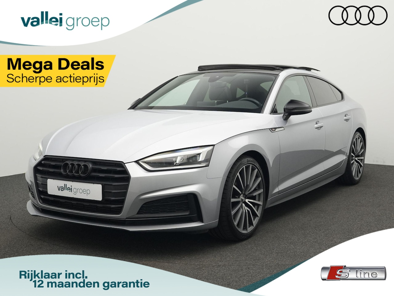 Audi A5 Sportback - 2.0 TFSI 190 pk S-tronic Sport Pro Line S / S-Line | Panoramadak | Navigatie | Sportonders - AutoWereld.nl