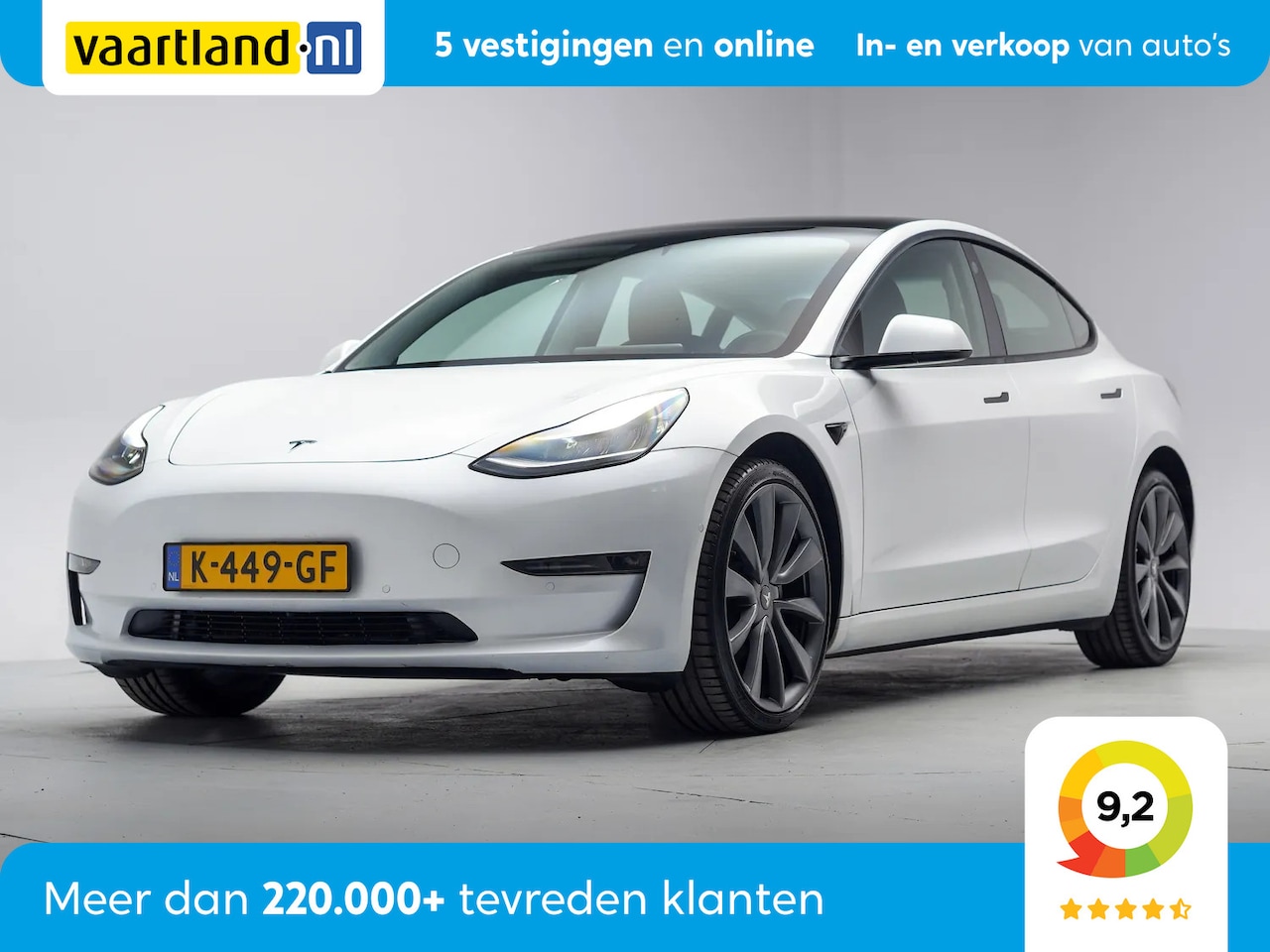 Tesla Model 3 - Long Range RWD Long Range AWD 75 kWh [ Panorama Leder Autopilot ] - AutoWereld.nl