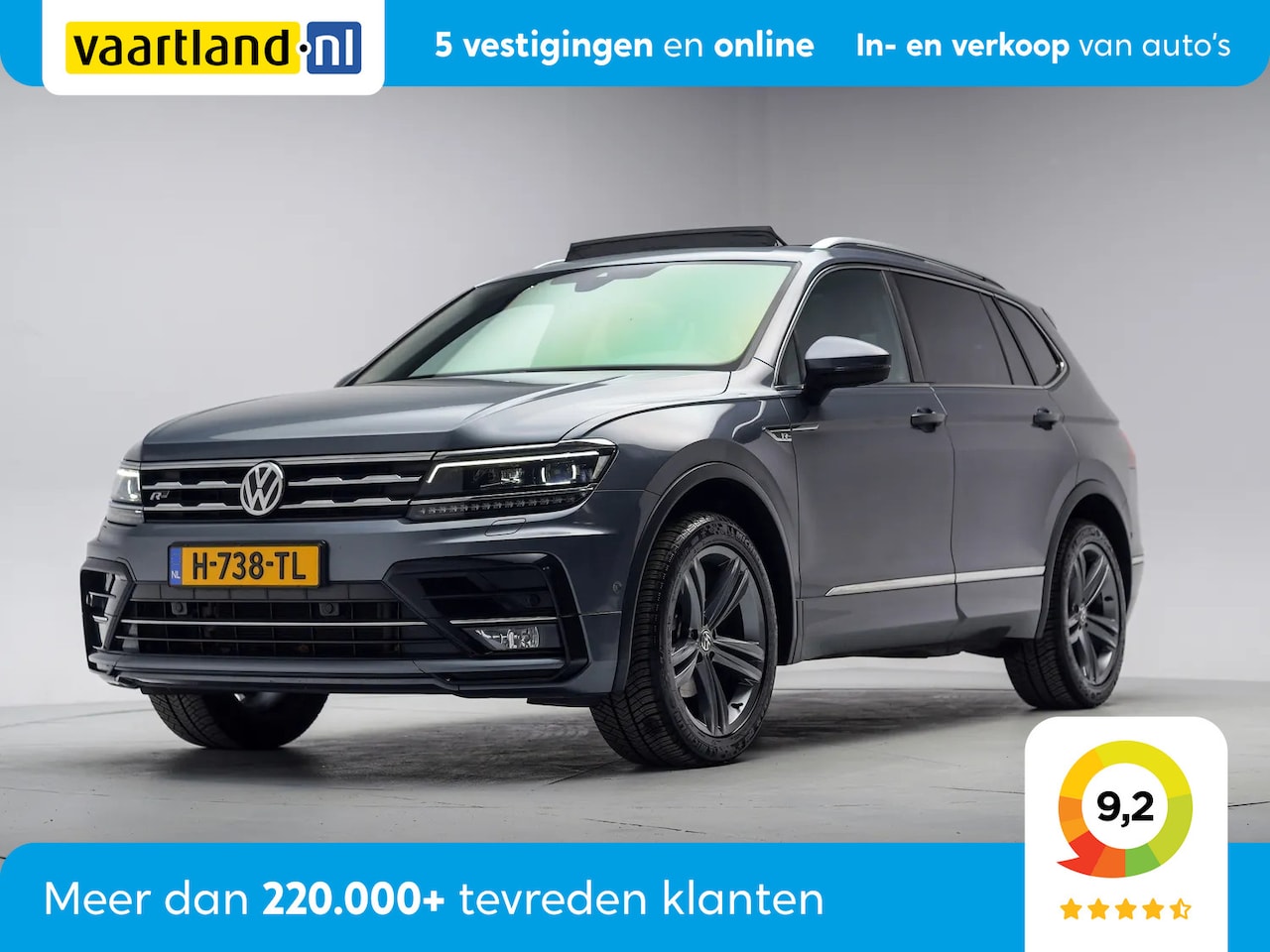 Volkswagen Tiguan Allspace - 1.5 TSI R Line Highline Aut. [ Panorama LED Trekhaak Stoel-en stuurverwarming ] - AutoWereld.nl