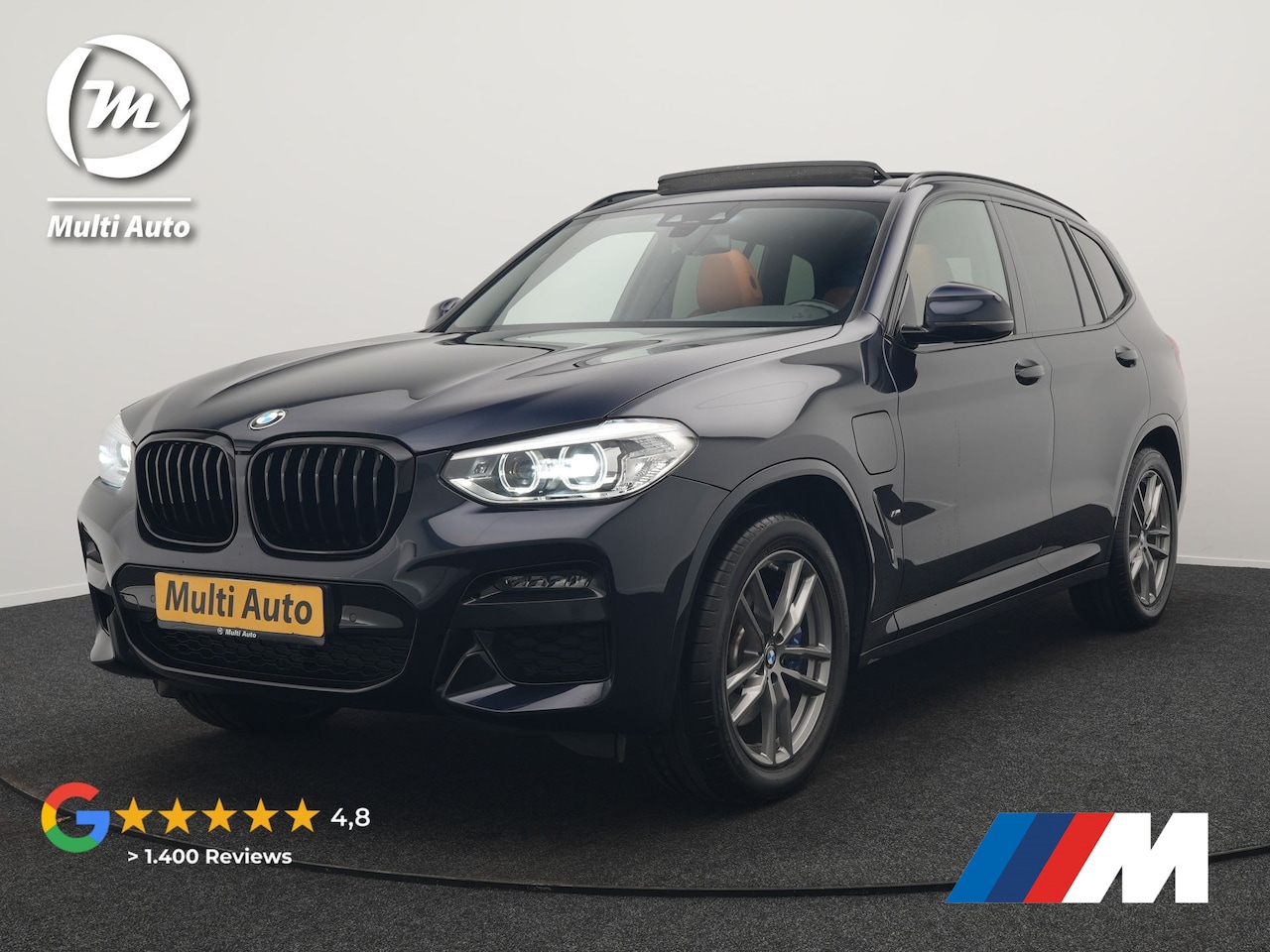 BMW X3 - xDrive30e M Sport Plug In Hybrid 292pk Dealer O.H. PHEV | Panodak | Sfeerverlichting | Led - AutoWereld.nl