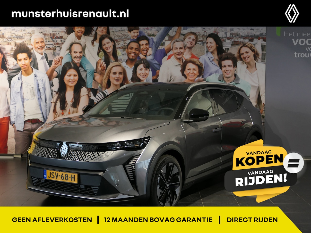 Renault Scenic E-Tech - EV87 long range techno - NIEUW! - Camera - Adaptieve Cruise - Navi - Stuur en Voorstoelen - AutoWereld.nl