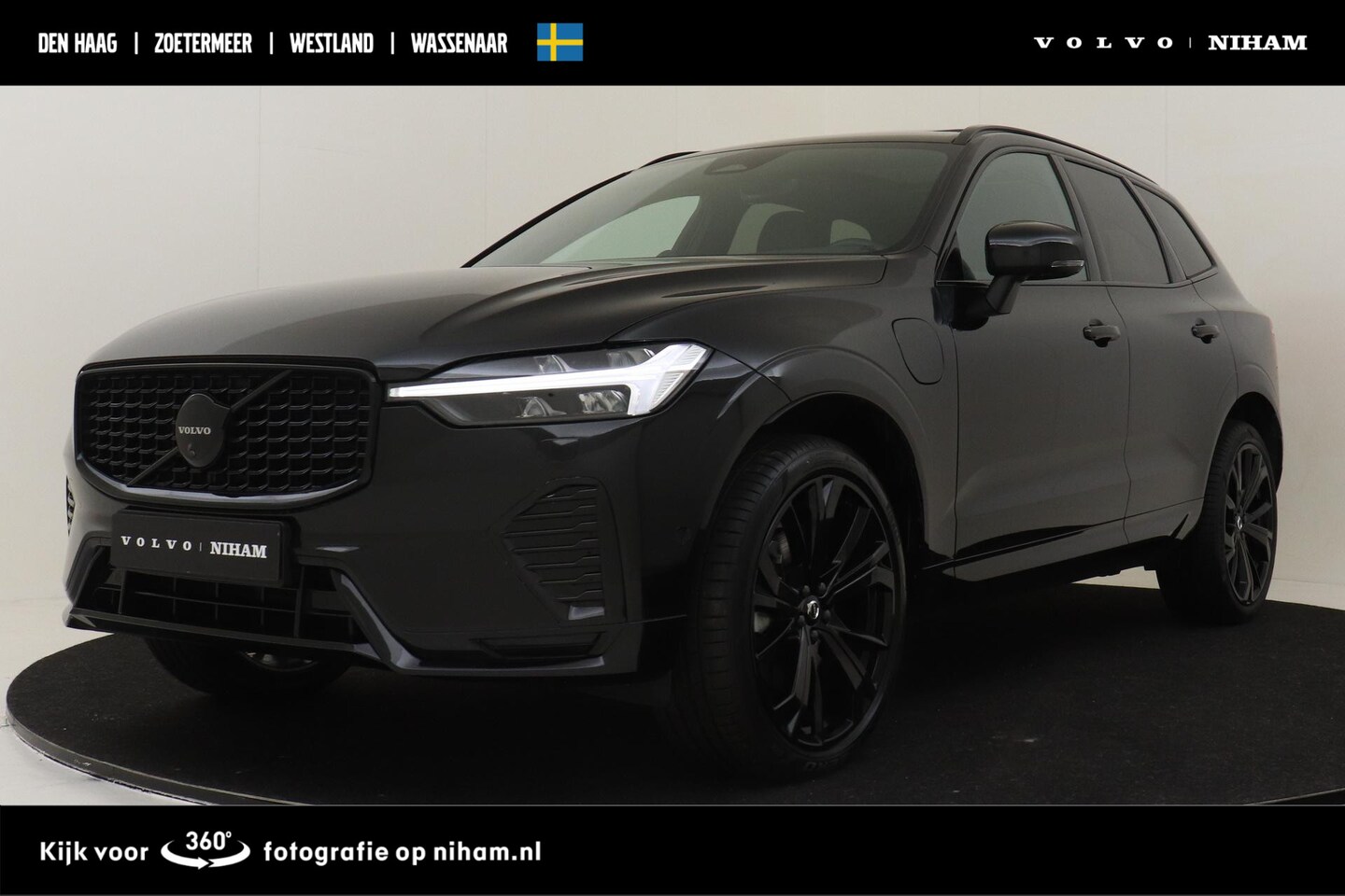 Volvo XC60 - T6 PLUG-IN HYBRID AWD ULTRA BLACK EDITION -PANO.DAK|BOWERS&WILKINS|360°CAM|PRIVACY.GLAS|HE - AutoWereld.nl