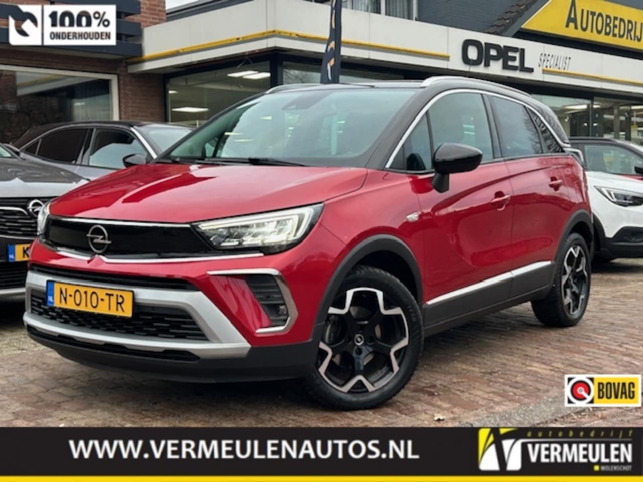 Opel Crossland - 1.2 Turbo 130PK Ultimate Automaat + 17"/ Navi/ Clima/ CarPlay/ Camera/ Full-LED/ NL auto - AutoWereld.nl