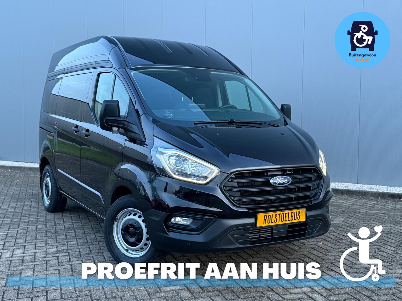 Ford Transit Custom - Rolstoelbus (2023) Automaat Rolstoel Voorin Airco - AutoWereld.nl