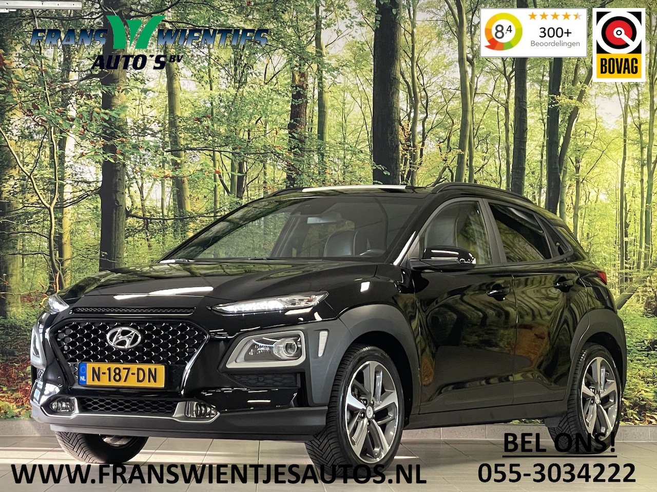 Hyundai Kona - 1.0 T-GDI Fashion | Apple Carplay | Schuif / Kantel dak | 18'' lichtmetaal | DAB | Navigat - AutoWereld.nl