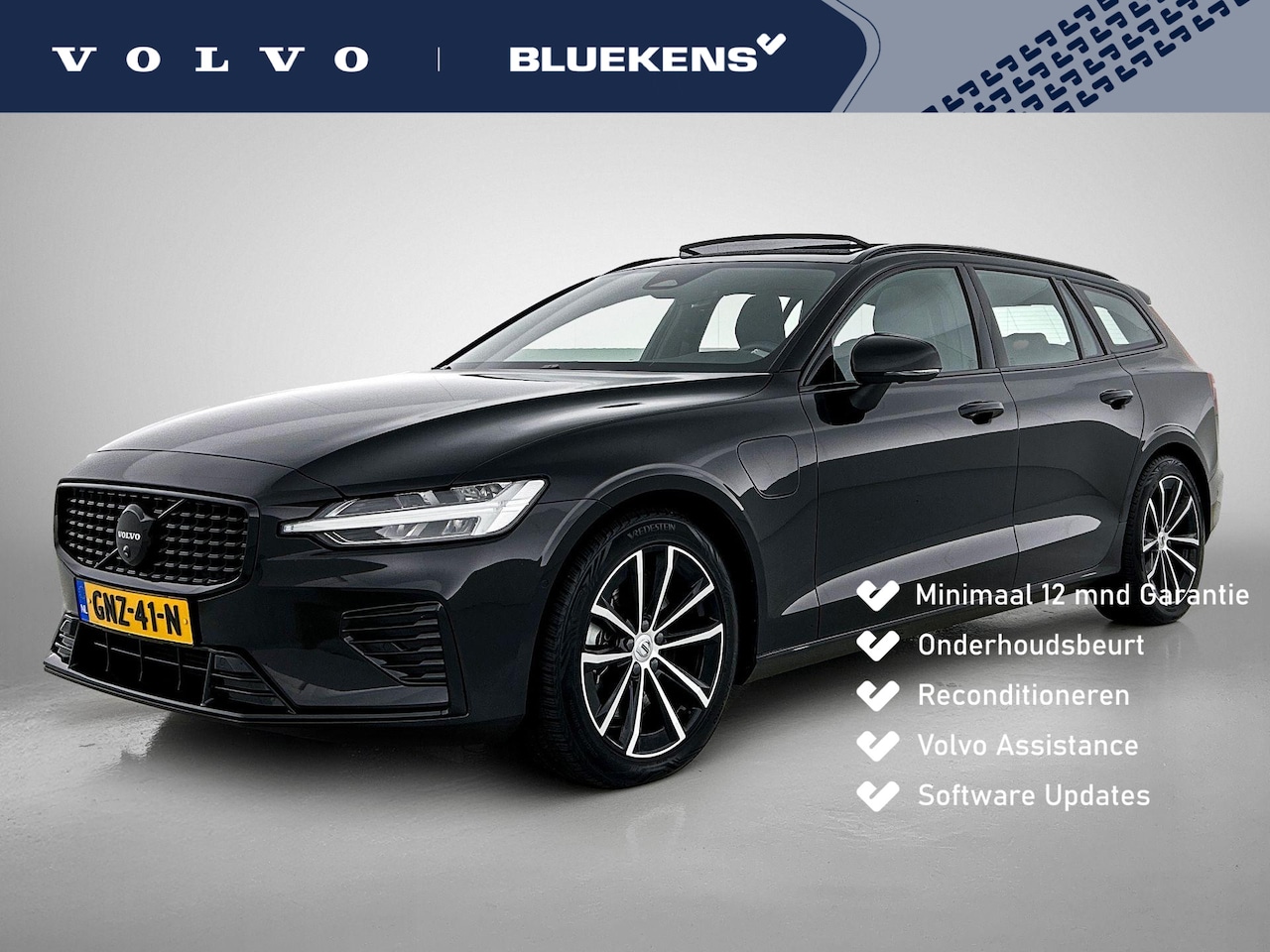 Volvo V60 - T6 Recharge AWD Plus Dark - Panorama/schuifdak - IntelliSafe Assist & Surround - 360º Came - AutoWereld.nl