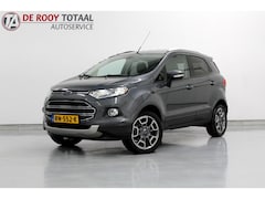 Ford EcoSport - 1.0 EcoBoost Titanium 126PK, ZEER NETTE AUTO | DEELS LEER | NAVIGATIE | CRUISE | STOELVERW