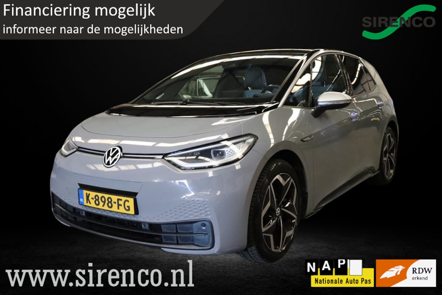 Volkswagen ID.3 - First Plus 58 kWh | stoel & stuurverwarming | adaptieve cruise control | IQ light | sfeerv - AutoWereld.nl