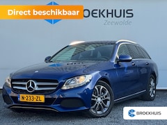 Mercedes-Benz C-klasse Estate - 180 Prestige 156PK Full Leather AUT | Afhaalbare Trekhaak | Flippers | Stoelverwarming | C