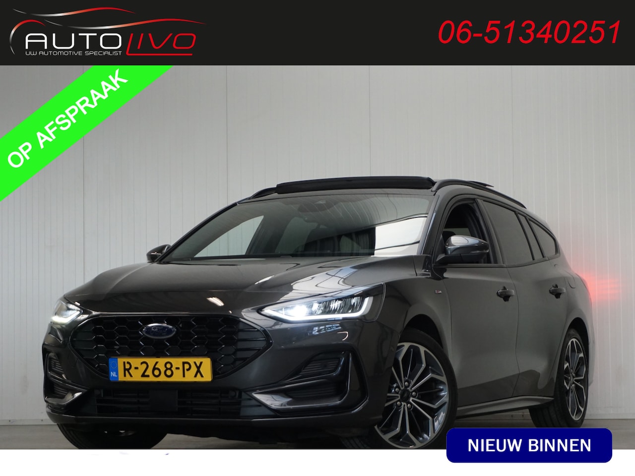 Ford Focus Wagon - 1.0 EcoBoost Hybrid ST Line Style 155 PK! PANO LED WINTER B&O CLIMA etc. - AutoWereld.nl