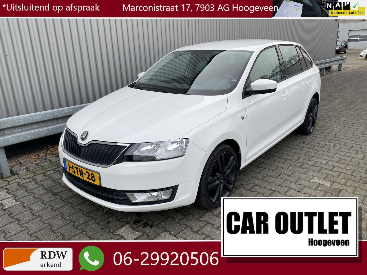 Skoda Rapid Spaceback - 1.2 TSI Greentech Elegance Businessline Pro Clima, Stoelvw, Navi, CC, PDC, LM, nw. APK – I - AutoWereld.nl