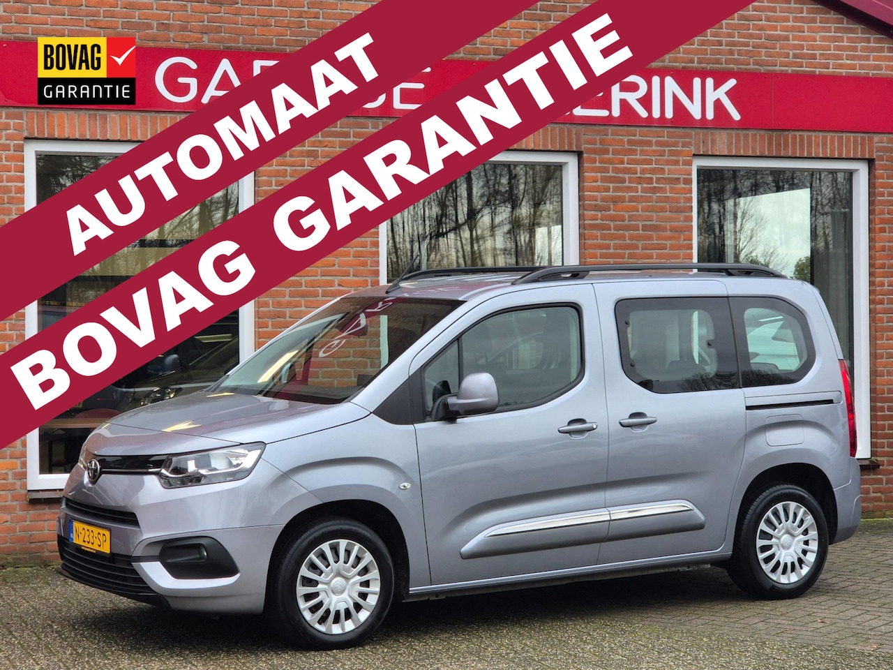 Toyota ProAce City Verso - 1.2 Turbo Cool AUTOMAAT 131PK 5drs airco, cruise, navi, pdc, trekhaak - AutoWereld.nl