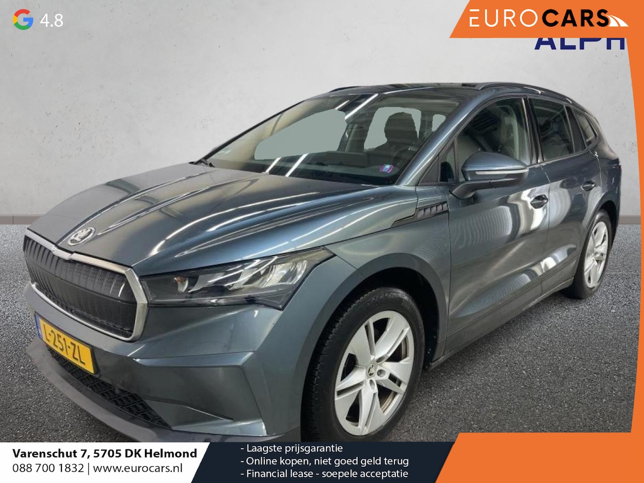 Skoda Enyaq iV - 60 Airco ECC Navi Wireless Carplay Sportpack Adaptive Cruise Control Trekhaak PDC Full LED - AutoWereld.nl