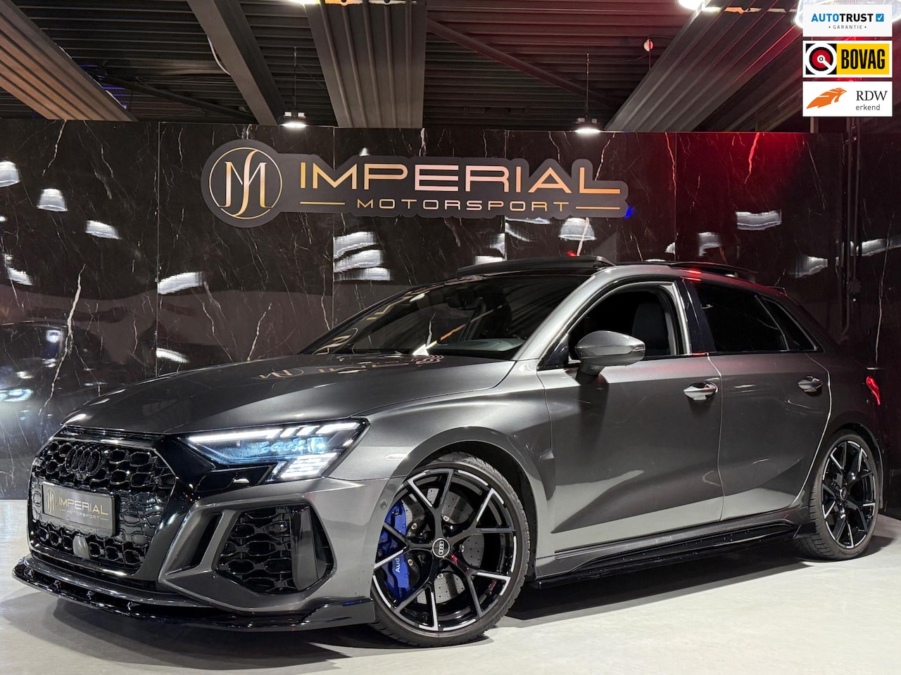 Audi RS3 - 2.5 TFSI RS 3 quattro Dynamic Hulk Edition Keramisch|Pano|Sfeer|HUD|B&O|Memory|Maxton - AutoWereld.nl