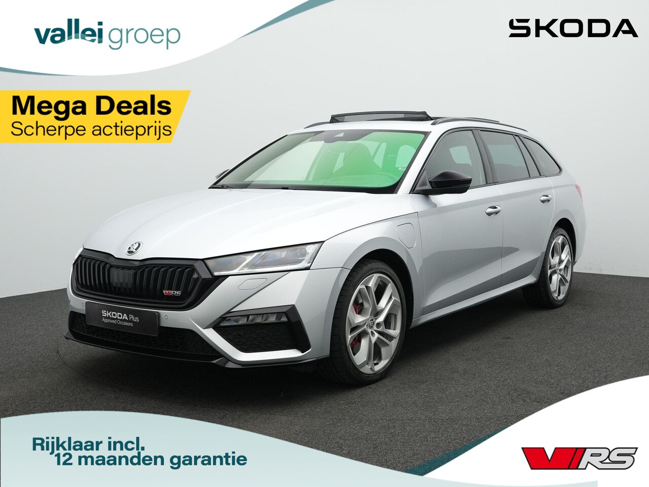 Skoda Octavia Combi - 1.4 TSI 245 pk DSG RS iV PHEV Business | Panoramadak | Head-up display | Matrix LED | Stuu - AutoWereld.nl