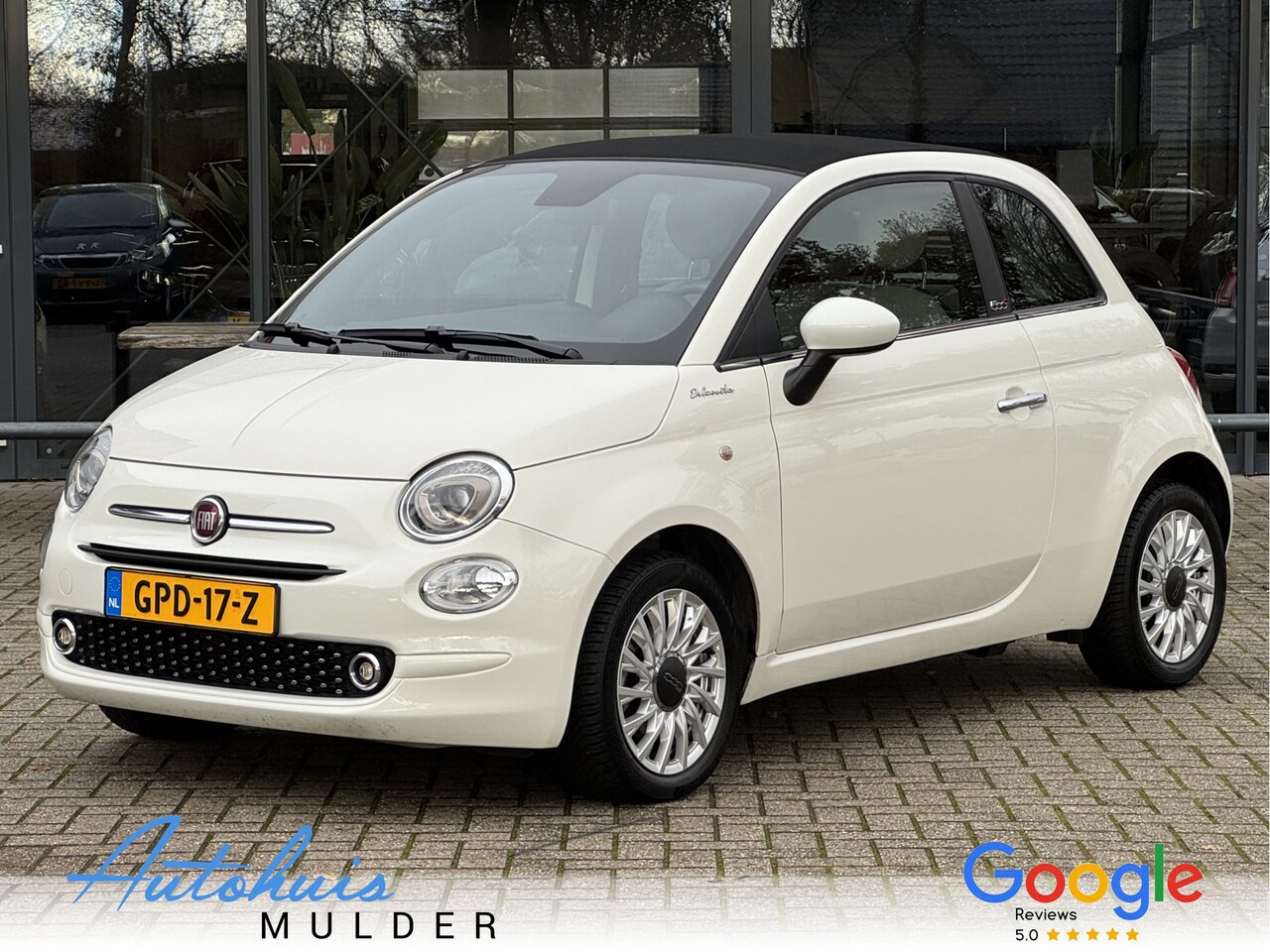 Fiat 500 - 1.0 Hybrid Cabrio Climate control/Cruise/Navi/Leer/LM-Velgen - AutoWereld.nl
