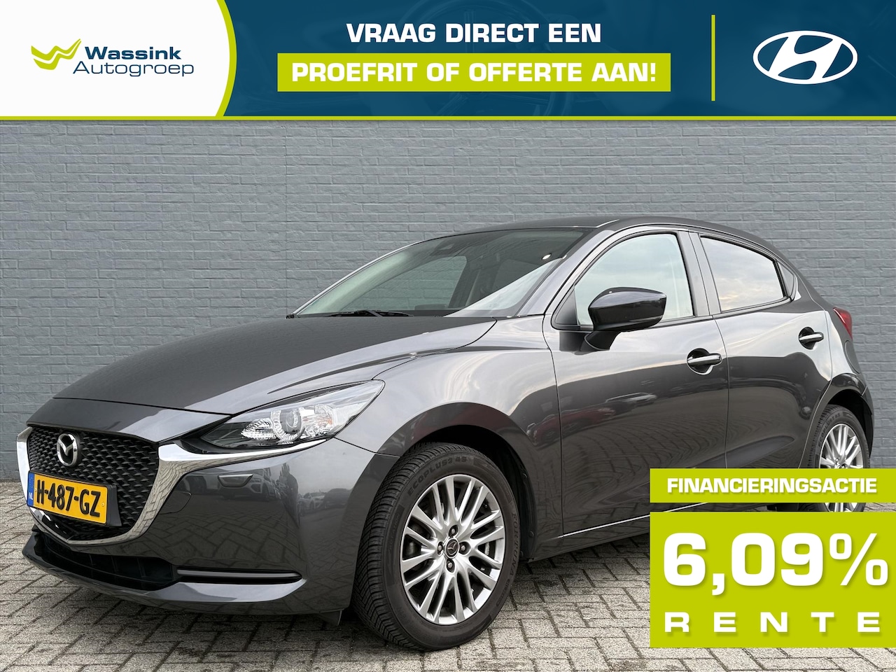 Mazda 2 - 1.5 SKYACTIV-G 90PK Style Selected | Bluetooth Carkit | Cruise Control | Achteruitrij Came - AutoWereld.nl