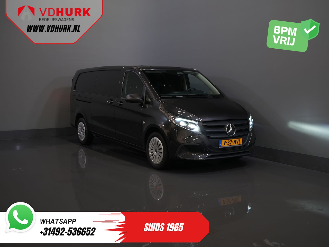 Mercedes-Benz Vito - 116 CDI Aut. L3 LED/ Carplay/ 270Gr.Deuren./ Stoelverw/ Camera/ PDC V+A/ Trekhaak/ Navi/ C - AutoWereld.nl