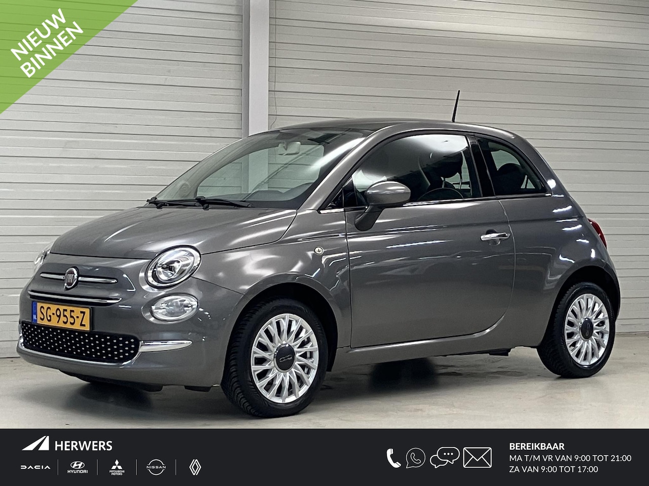 Fiat 500 - 1.2 Popstar / Airco / Bluetooth / Elektrische Ramen / Lichtmetalen Velgen / DAB Radio / - AutoWereld.nl