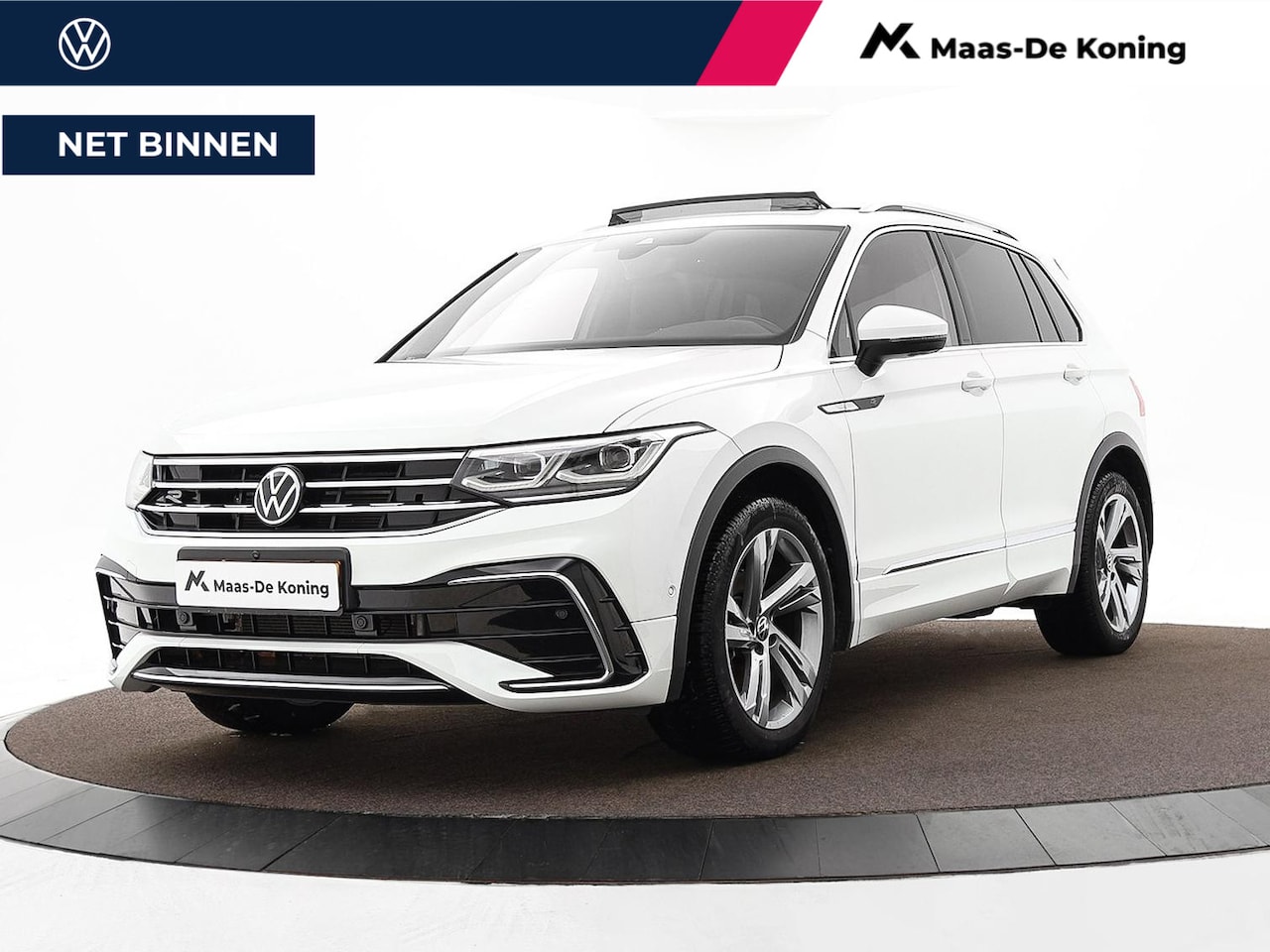 Volkswagen Tiguan - 1.5 TSI 150pk DSG R-Line Business+ · Panoramadak · Leder · Apple/Android Car Play · Elek. - AutoWereld.nl
