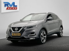 Nissan Qashqai - 1.2 Tekna Leder Navigatie Panoramadak Stoelverwarming Keyless Lane Assist Trekhaak Cruise