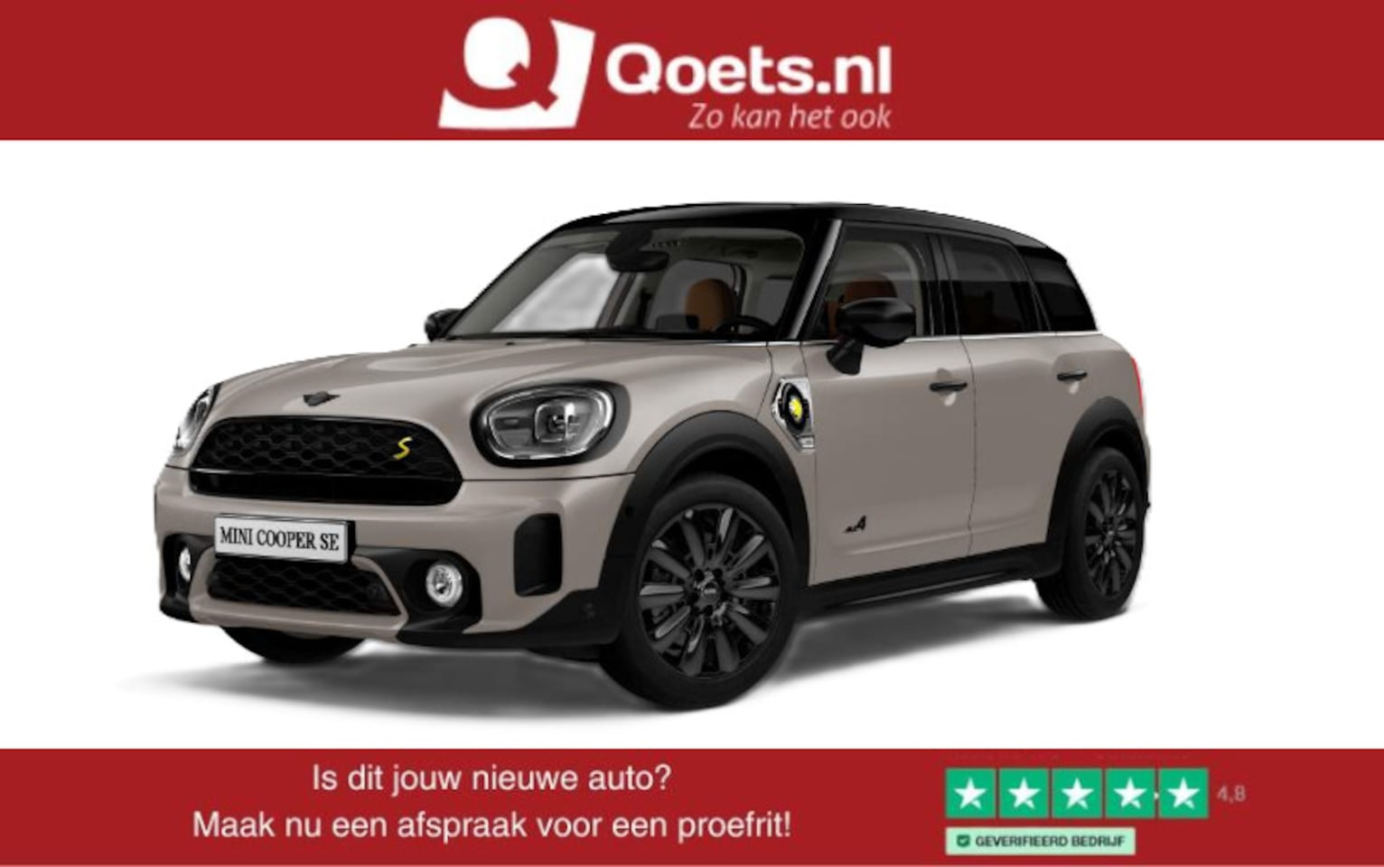 MINI Countryman - 1.5 Cooper S E ALL4 ALL4 Panoramadak - Active Cruise Control - Elektrisch verwarmbare/vers - AutoWereld.nl