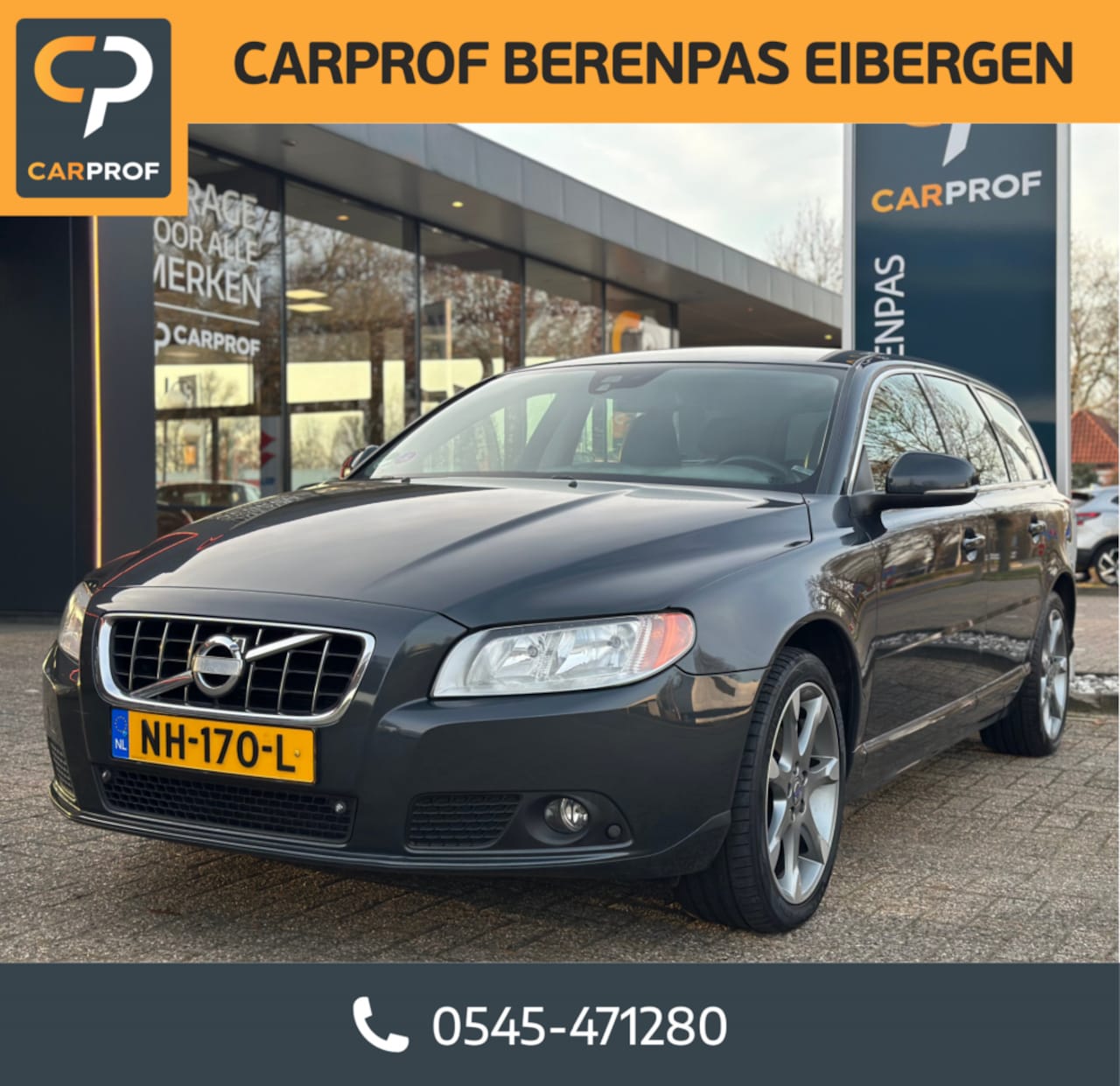 Volvo V70 - 1.6 T4 Summum '' Trekhaak - PDC - Leer - Infotaimentsystem - Elek achterklep '' - AutoWereld.nl