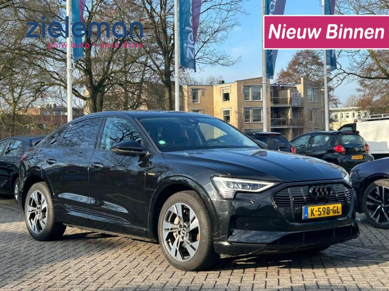Audi e-tron Sportback - 55 quattro Business edition 95 kWh Blackline - Navi, Cruise, Clima, SOH 88% - AutoWereld.nl