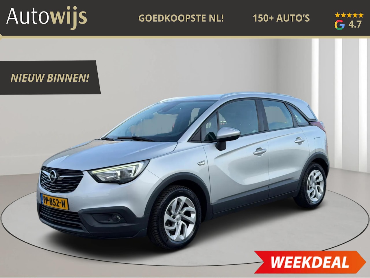 Opel Crossland X - 1.2 Online Edition|LM-VELG|TREKHAAK|NL AUTO|PDC|NAVI - AutoWereld.nl