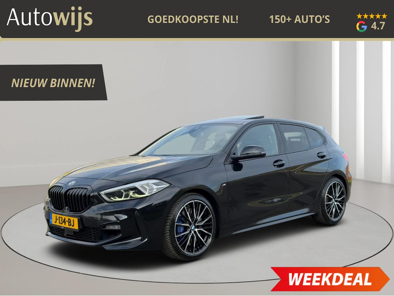 BMW 1-serie - 118i High Executive Edition|M-SPORT|PANO|NL AUTO|LEDER|AUT|H&K - AutoWereld.nl