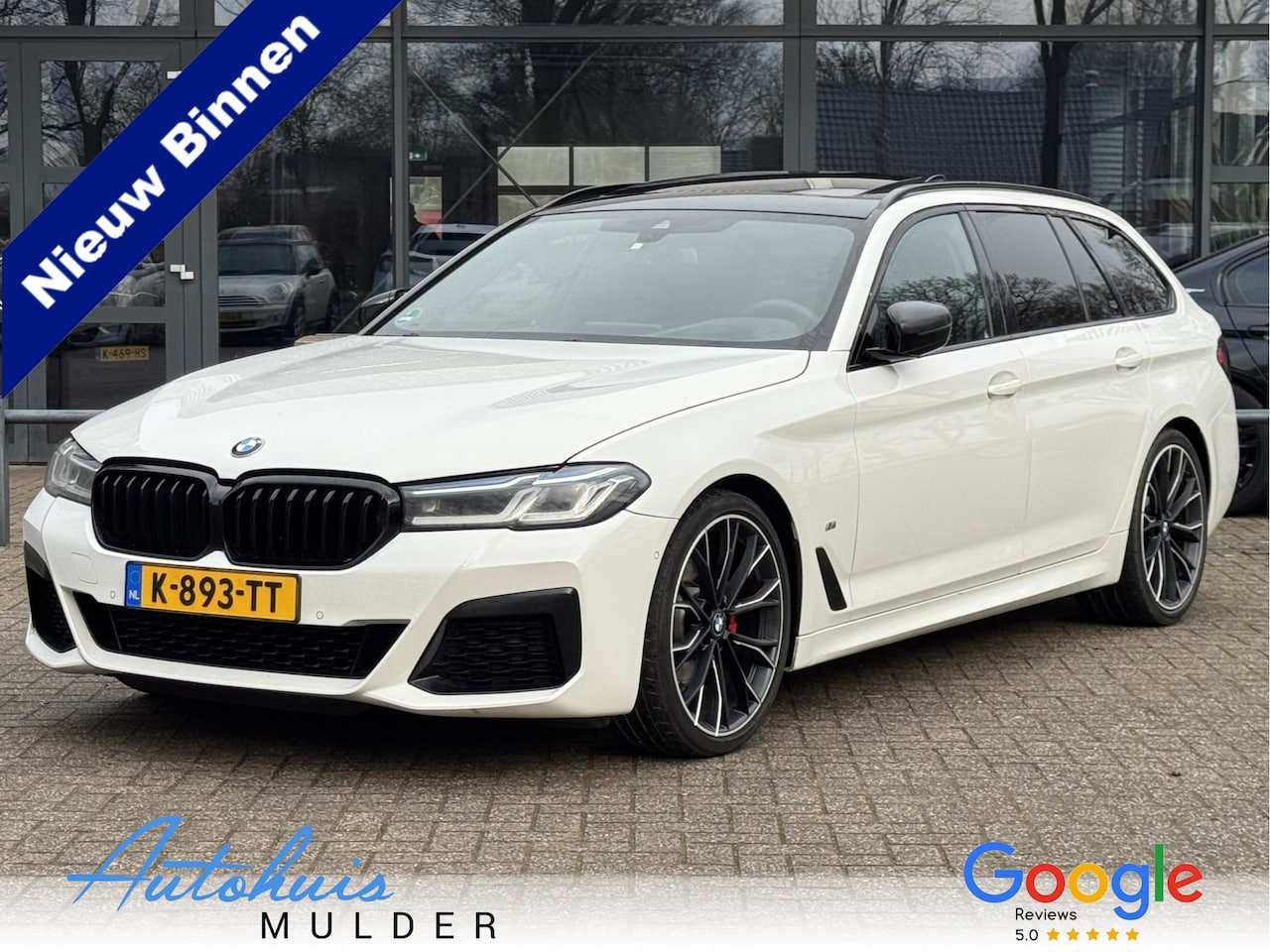 BMW 5-serie Touring - 520i High Executive M-Sport/Panorama/Leer/Head-Up/Laser/Navi/Clima/Cruise - AutoWereld.nl